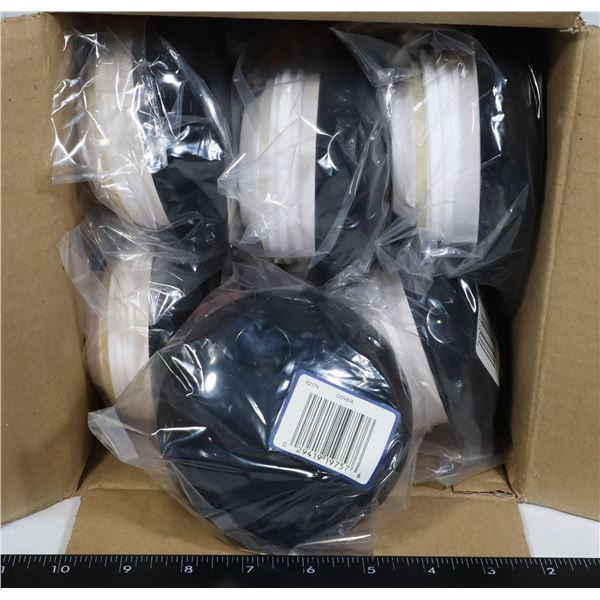 NEW 6PC CASE OF VOLLRATH COVERS FOR 64-OZ