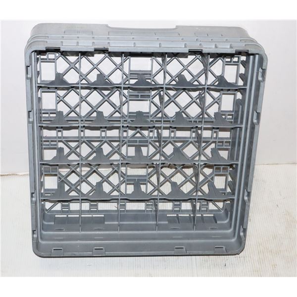 GREY CAMBRO COMMERCIAL DISHWASHER RACK