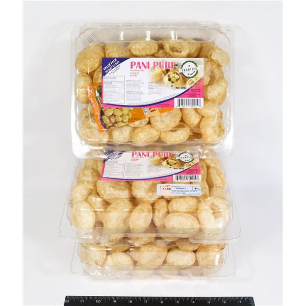X3 PANI PURI SEMOLINA PUFFS BOXES BEST BEFORE