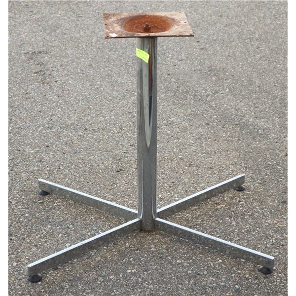 CHROME TABLE BASE APPROX 28" TALL