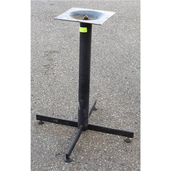 BLACK METAL TABLE BASE APPROX 28" TALL