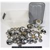 Image 1 : SMALL TOTE OF ASSORTED SIZE SHAKER LIDS