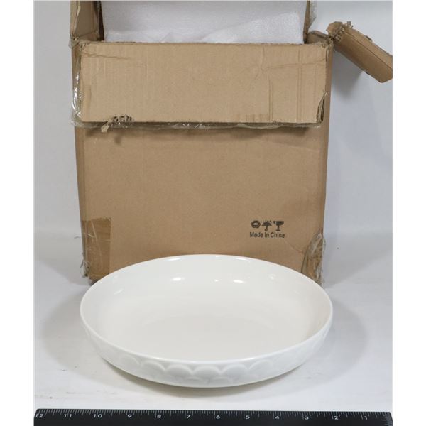 FOUR NEW 8" DIAMETER DOWAN SERVING BOWLS