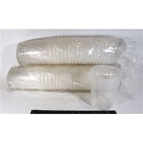 TWO PACKS OF 32-OZ SOUP CONTAINERS
