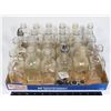 Image 1 : LARGE FLAT OF VINEGAR BOTTLES WITH SOME LIDS