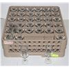 Image 1 : COMMERCIAL DISH RACK WITH GLASSES