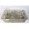 Image 1 : TRAY OF MISC RESTAURANT GLASSWARE