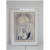 Image 2 : Jean Charlot 1958 Lithograph 14/33, Woman w/ Basket Signed by Artist, Framed 22" x 29" (frame size)