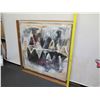Image 3 : Very Large Original Painting, Ambivalence, Mountain by Jianjie Ji, Shadowbox Frame 61" x 61"