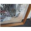 Image 9 : Very Large Original Painting, Ambivalence, Mountain by Jianjie Ji, Shadowbox Frame 61" x 61"