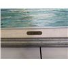 Image 3 : Evening Seascape Original Oil Painting, Signed A. Busa, Framed 28" x 13" (frame size)