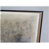 Image 3 : Market Scene Pencil Drawing, Signed Max Liebermann, Framed 24"x18" (total)