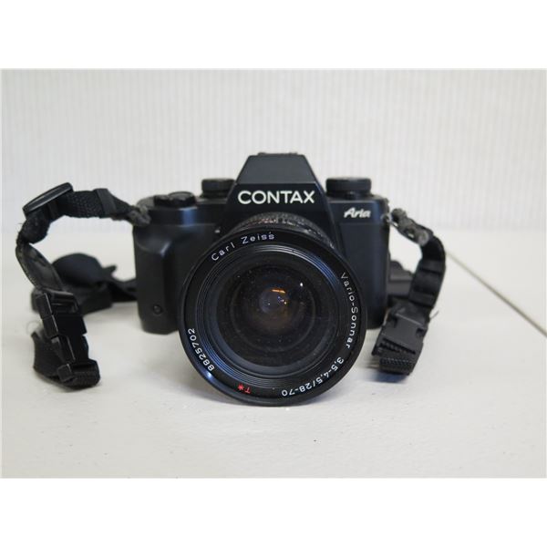 Contax Aria Film Camera Body w/ Carl Zeiss Vario-Sonnar 3.5-4.5/28-70 Lens