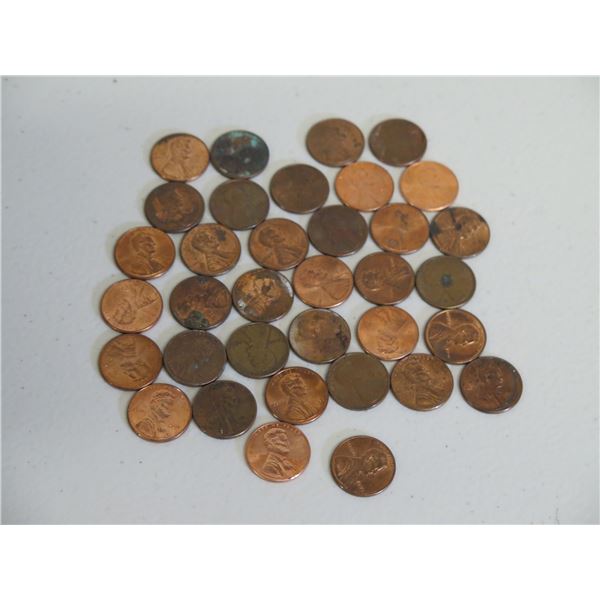 Qty Approx. 35 Lincoln Pennies