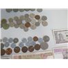 Image 7 : Multiple Currency Bills & Coins: Korean, Singapore, Hong Kong, etc Misc Denominations