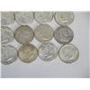 Image 3 : Qty 32 Misc Coins: 1964 Kennedy, 1954 Ben Franklin Half Dollars, etc