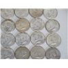 Image 4 : Qty 32 Misc Coins: 1964 Kennedy, 1954 Ben Franklin Half Dollars, etc