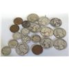 Image 1 : Qty 19 Misc Coins: 1948 George Washington, 1943 Mercury & 1953 Roosevelt Dimes, etc