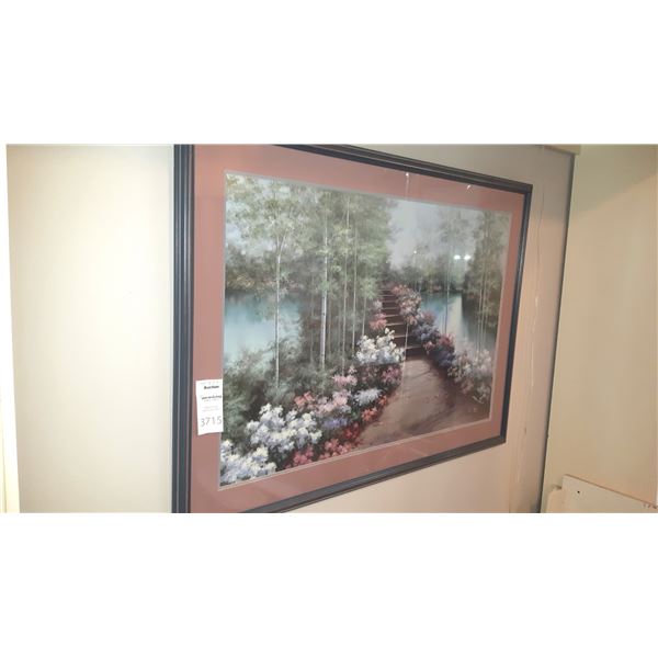 Large Framed Floral Picture B