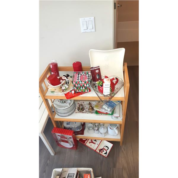 Christmas Decor and Serving Pieces A