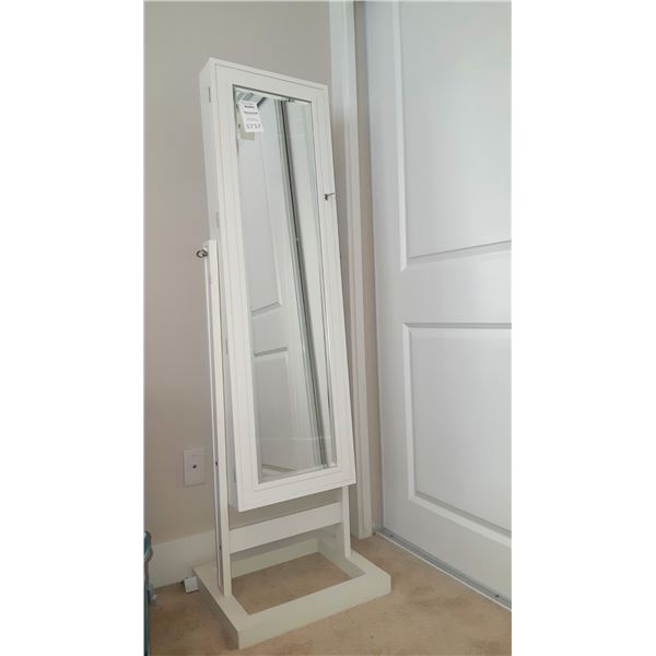 Tall Mirrored Jewelry Cabinet C
