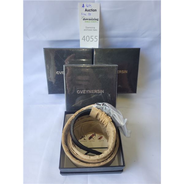 New Oveynersin Men's Leather Belts A