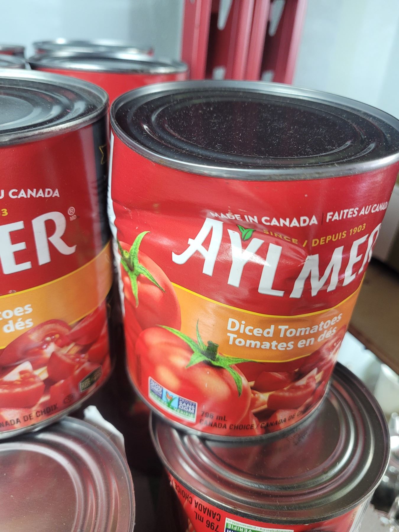 Cans of Dented Food A