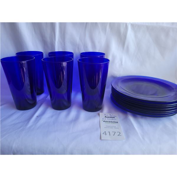 Indigo Blue Glassware A
