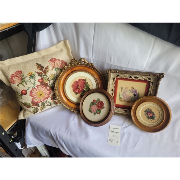 Framed Petit Point A