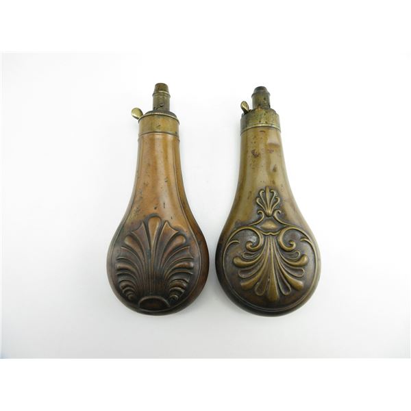 VINTAGE COPPER POWDER FLASK LOT
