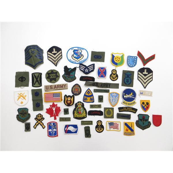 ASSORTED MILITARY BADGES, ETC. LOT