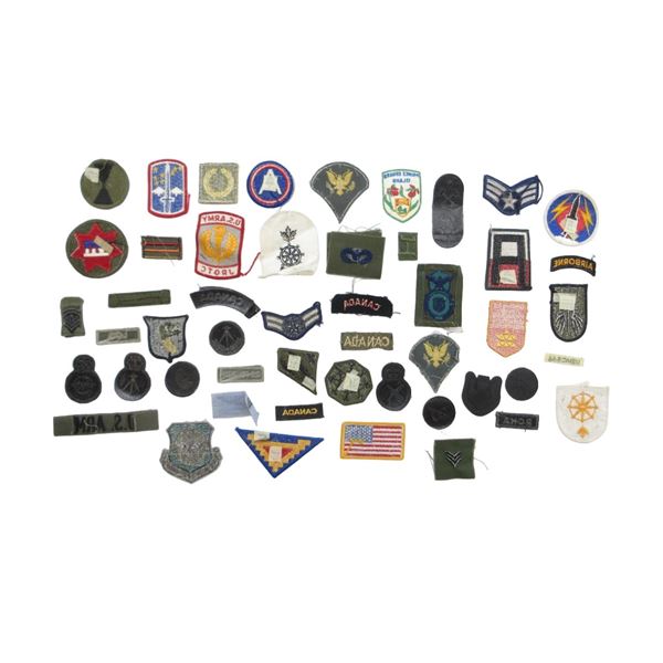 ASSORTED MILITARY BADGES, ETC. LOT