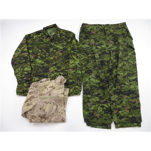 CANADIAN MILITARY COAT AND TROUSERS LOT