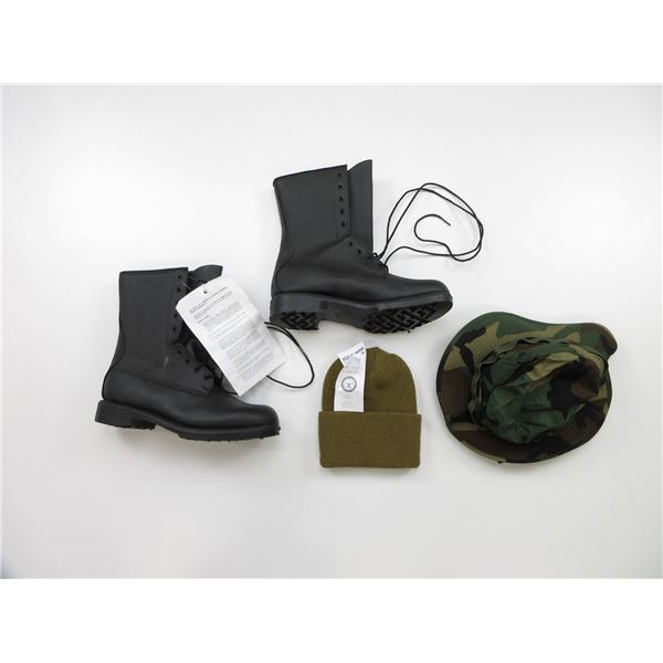 CANADIAN / U.S. MILITARY BOOTS, SIZE 7 1/2 8E, ETC. LOT
