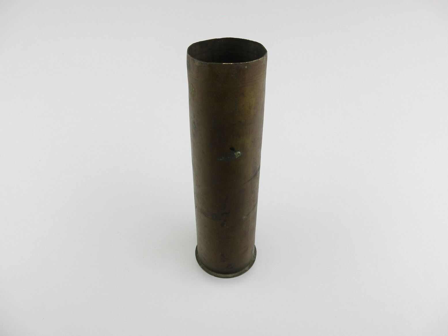 WWII BRITISH NAVY 2-PDR BRASS SHELL CASING