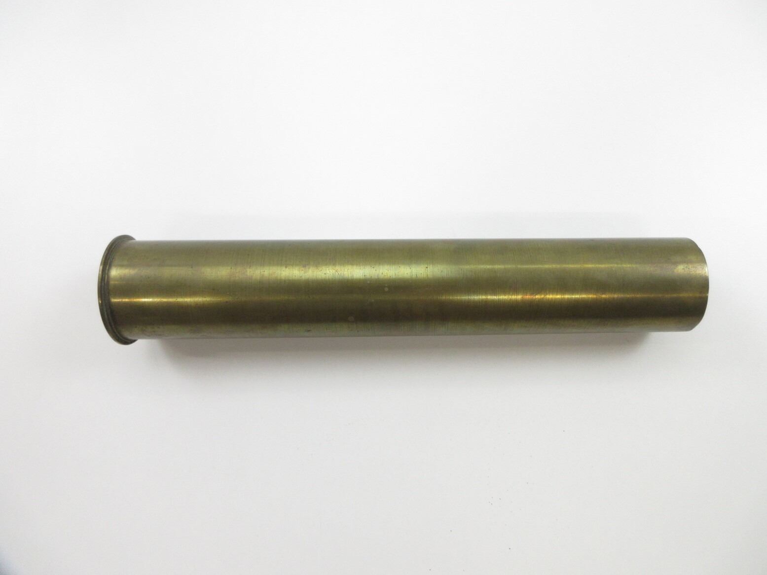 PRE-WWI BRITISH MILITARY 3-PDR BRASS SHELL CASING