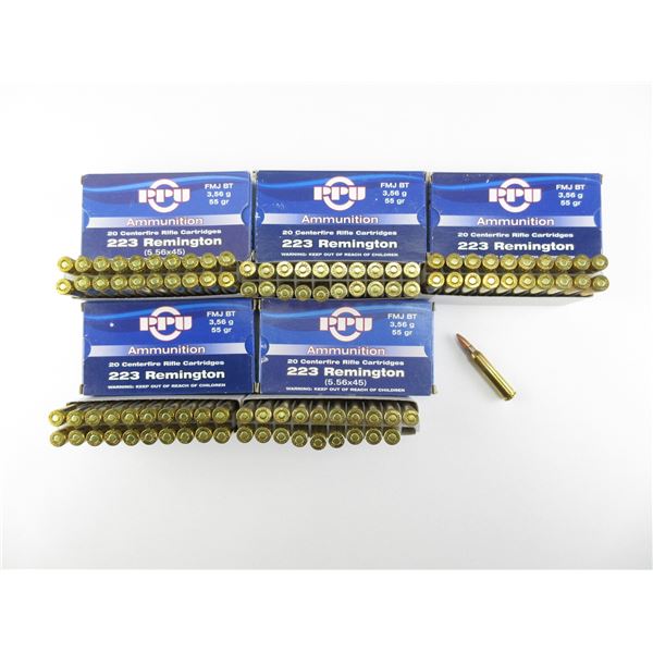 PPU .223 REMINGTON AMMO LOT