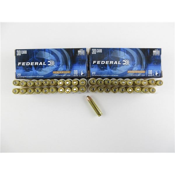 FEDERAL .30 CARBINE AMMO LOT
