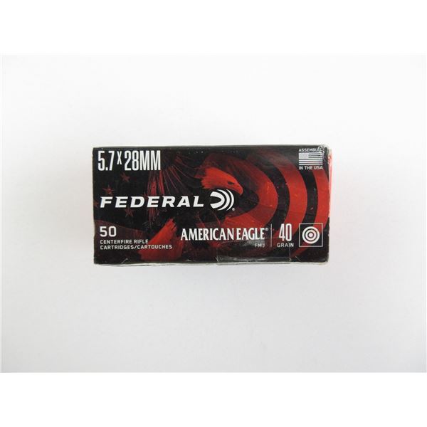 FEDERAL 5.7X28MM AMMO LOT