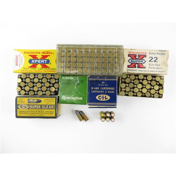 ASSORTED .22 SHORT RIFLE AMMO LOT