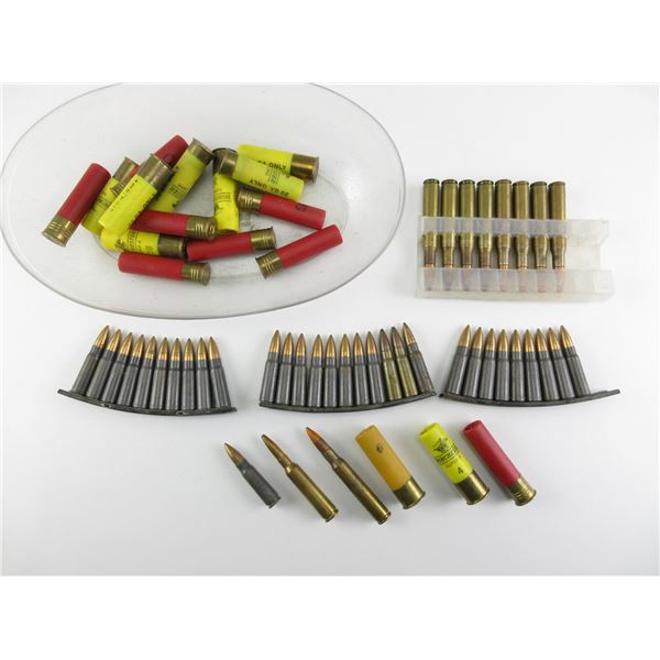 ASSORTED MILITARY AMMO, ETC., LOT