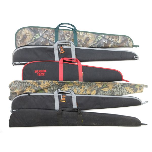 ASSORTED SOFT PADDED RIFLE CASE LOT
