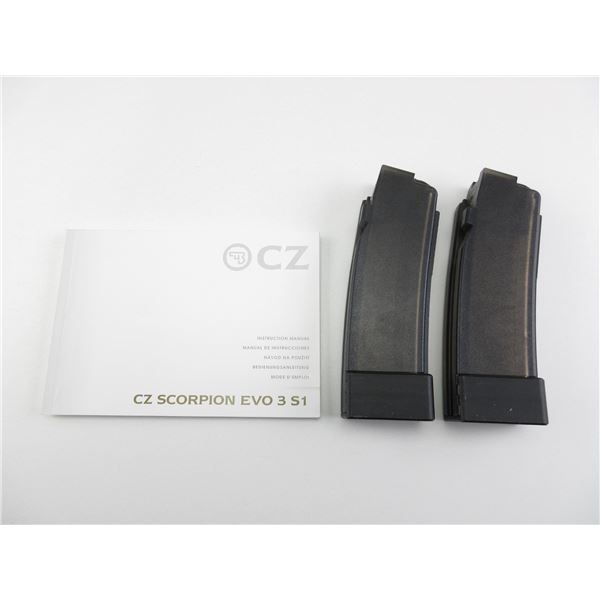 CZ SCORPION EVO 3 MAGAZINES LOT