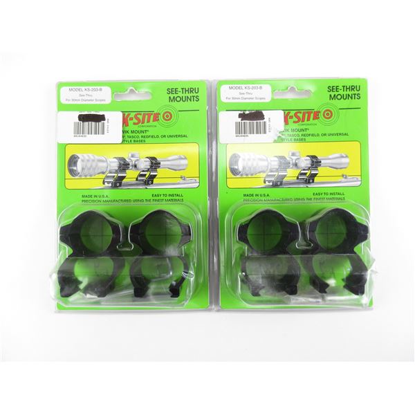 KWIK-SITE SEE-THRU MOUNTS LOT