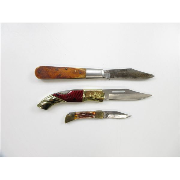 ASSORTED FOLDING KNIVES LOT