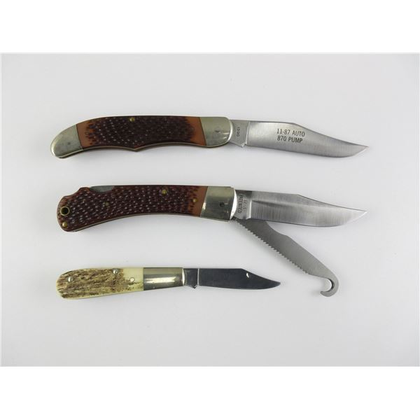 ASSORTED REMINGTON FOLDING KNIVES LOT