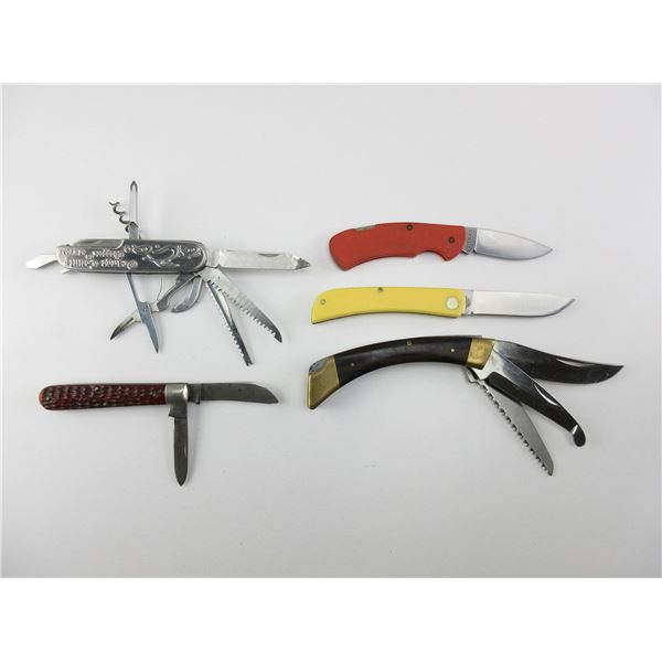 ASSORTED FOLDING KNIVES LOT