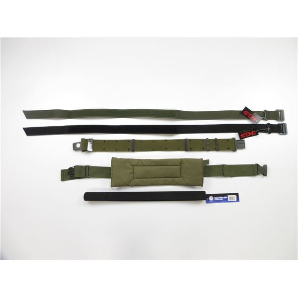 ASSORTED TACTICAL TYPE BELTS LOT