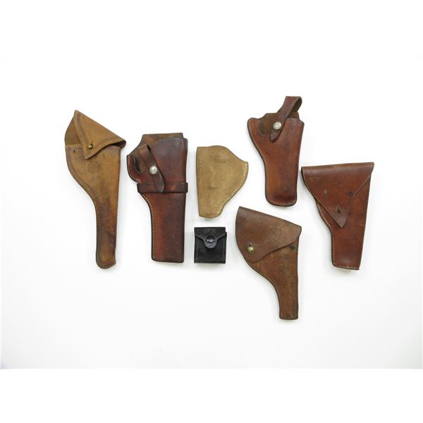 ASSORTED LEATHER HOLSTERS LOT
