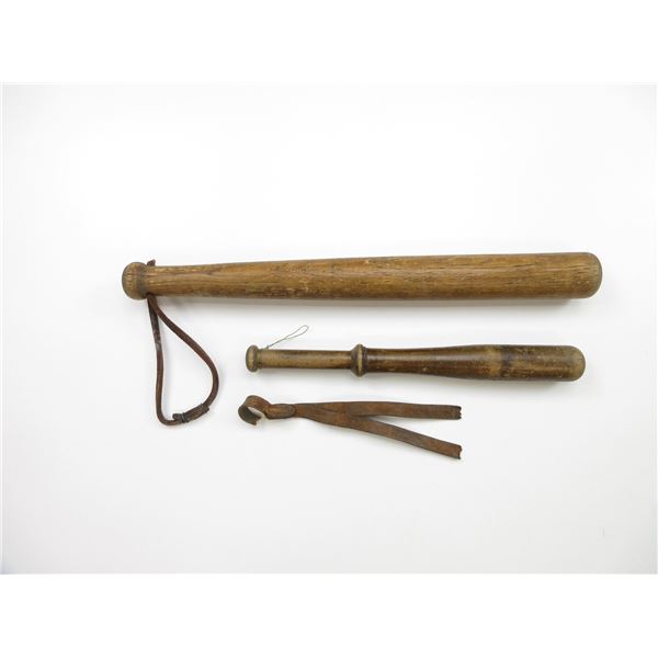 VINTAGE POLICE BILLY CLUBS LOT